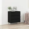 Image de Buffet vidaXL avec tiroirs Bois noir 60x35x70 cm MatÃ©riau en bois reconstituÃ©