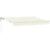 Image de vidaXL Vidaxl Auvent Rétractable Crème Et Blanc