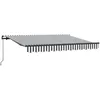Image de Vidaxl Auvent RÃ©tractable Anthracite Et Blanc