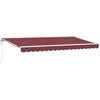 Image de Vidaxl Auvent RÃ©tractable Bordeaux 350x200 Cm Tissu