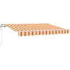 Image de vidaXL Vidaxl Auvent Rétractable Multicolore Et Jaune Et Orange Et Blanc