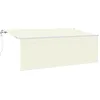 Image de Vidaxl Auvent RÃ©tractable CrÃ¨me Blanc Marron 400 X 200 Cm
