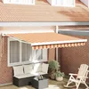 Image de Vidaxl Tente RÃ©tractable Automatique Jaune Et Orange 300 X 250 Cm