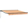 Image de Vidaxl Auvent RÃ©tractable Jaune Et Orange 350x250 Cm