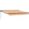 Image de Vidaxl Auvent RÃ©tractable Jaune Et Orange 350x250 Cm
