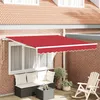Image de vidaXL Vidaxl Auvent Rétractable Automatique Rouge 350x250 Cm, Tissu De Remplacement Vidaxl Pour Cadre 3,5x2,5 M Rouge