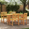 Image de Chaises De Jardin Vidaxl 4 Pcs 56x55.5x90 Cm Bois Massif D'acacia, Chaises De Jardin Vidaxl 2 Pcs 56x56x90 Cm Bois Massif D'acacia