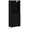 Image de vidaXL Buffet ChÃªne noir 69.5x34x180 cm Bois d'ingÃ©nierie, vidaXL Buffet ChÃªne noir 69.5x34x90 cm Bois d'ingÃ©nierie, vidaXL Meuble mural suspendu ChÃªne noir 69.5 x 32.5 x 90 cm