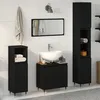 Image de vidaXL Ensemble de meubles de salle de bain 3 piÃ¨ces chÃªne noir bois d'ingÃ©nierie