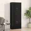 Image de Armoires vidaXL 2 pcs ChÃªne Noir 69,5x34x180 cm Bois d'ingÃ©nierie