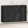 Image de vidaXL Armoires murales 2 pcs ChÃªne noir Bois d'ingÃ©nierie