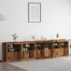 Image de Vidaxl Buffet Avec Ãclairages Led Bois Ancien 283x37x67 Cm