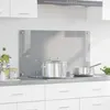 Image de vidaXL Ãclairage de dosseret de cuisine Gris clair 90x50x0,6 cm Verre trempÃ©