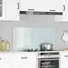 Image de Ãvier de cuisine blanc 110x50x0,6 cm en verre trempÃ© vidaXL