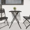 Image de Table De Jardin Pliable Vidaxl - Anthracite - 55x55x73 Cm - Acier