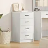 Image de Buffet vidaXL Blanc 40x41x75 cm en bois d'ingÃ©nierie