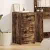 Image de Buffet Vidaxl ChÃªne FumÃ© 40x41x75 Cm Bois ReconstituÃ©