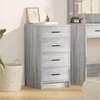 Image de Meuble de rangement vidaXL Gris Sonoma 40x41x75 cm en bois d'ingÃ©nierie