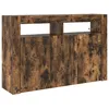 Image de Vidaxl Buffet ChÃªne FumÃ© Bois D'ingÃ©nierie 116 X 30 X 75 Cm
