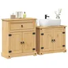 Image de vidaXL Ensemble de meubles salle de bain 2 pcs Corona bois pin massif