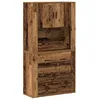 Image de Vidaxl Buffet En Bois Ancien 80x33x150 Cm