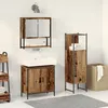 Image de vidaXL Vidaxl Ensemble De Meubles De Salle De Bain 3 Pièces En Bois Vieux Et En Contreplaqué