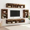 Image de ÃtagÃ¨re Flottante Vidaxl 2 Pcs Vieux Bois 40x28.5x40 Cm Bois D'ingÃ©nierie, Armoires Murales Vidaxl Avec LumiÃ¨res Led 2 Pcs Vieux Bois 40x30x30 Cm, Armoires Murales Tv Vidaxl Avec LumiÃ¨res Led 2 Pcs Vieux Bois 80x30x30 Cm