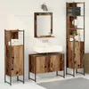 Image de Vidaxl Ensemble Meubles Salle De Bain 4 PiÃ¨ces Bois Vieilli Bois D'ingÃ©nierie
