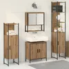 Image de vidaXL Vidaxl Ensemble De Meubles De Salle De Bain En 4 Pièces En Bois D'artisan