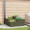 Image de JardiniÃ¨re Vidaxl 100x100x48 Cm Vert Olive Acier