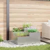 Image de JardiniÃ¨re Vidaxl 100x100x48 Cm En Acier GalvanisÃ©