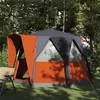 Image de vidaXL Vidaxl Tente Cabane Avec Toit Gris Et Orange 320 X 320 X 203 Cm