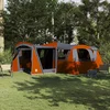 Image de Vidaxl Tente Familiale Avec Toit Gris Et Orange 745 X 700 X 217 Cm