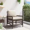 Image de vidaXL Vidaxl Fauteuil De Jardin Avec Coussins Marron 60x70x78 Cm En Poly Rattan