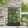 Image de vidaXL Jardinières Vidaxl Avec Système D'irrigation Par Eau 2 Pcs Noir