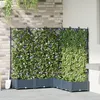 Image de vidaXL Vidaxl Jardinière Avec Treillis 5 Pcs Gris 120x120x125,5 Cm