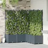 Image de Vidaxl JardiniÃ¨re Avec Treillis 5 Pcs Gris Clair 120x120x143 Cm