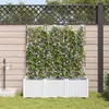 Image de vidaXL Jardinières Vidaxl Avec Système D'irrigation 3 Pcs Blanc