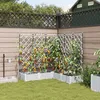 Image de vidaXL Jardinières Vidaxl Avec Système D'irrigation 5 Pcs Blanc