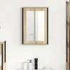 Image de vidaXL Vidaxl Armoire Miroir Chêne Naturel Panneau En Aggloméré, Verre, Métal