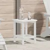 Image de vidaXL Vidaxl Table D'appoint Adirondack Blanche 38x38x45 Cm Hdpe