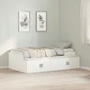 Image de vidaXL Cadre de lit de rangement Blanc 80x200 cm