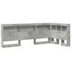 Image de vidaXL TÃªte de lit de rangement avec Ã©tagÃ¨re Gris bÃ©ton 90 cm Melamine
