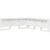 Image de vidaXL TÃªte de lit de rangement Blanc 180 cm Bois d'ingÃ©nierie