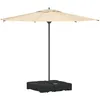 Image de vidaXL Ensemble De Parasol Déporté 2 Pièces Vidaxl, Avec 150 Kg De Sable Ou 113 Kg D'eau