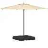 Image de vidaXL Set De Base Pour Parasol Déporté 2 Pièces Vidaxl - 110 Kg De Sable Ou 70 Kg D'eau