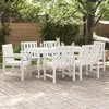 Image de vidaXL Chaises De Salle À Manger Jardin Vidaxl 6 Pcs Blanc 65.5x55.5x88 Cm Hdpe, Chaises De Salle À Manger Jardin Vidaxl 2 Pcs Blanc Hdpe