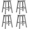 Image de Tabourets de bar vidaXL 6 pcs Gris clair HDPE, Tabourets de bar vidaXL 2 pcs Gris clair HDPE