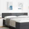 Image de vidaXL TÃªte de lit Design Simple Gris FoncÃ© 200 cm Tissu en Velours CÃ´telÃ©