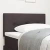 Image de TÃªte de lit vidaXL Bouton capitonnÃ© Marron foncÃ© 80 cm Tissu